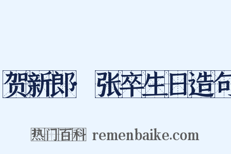 贺新郎·张卒生日造句是什么意思的图片